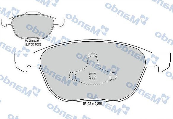 Mando MBF015199: Piduriklotsid Esisild