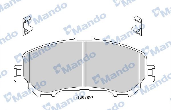 Mando MBF015287: Piduriklotsid Esisild