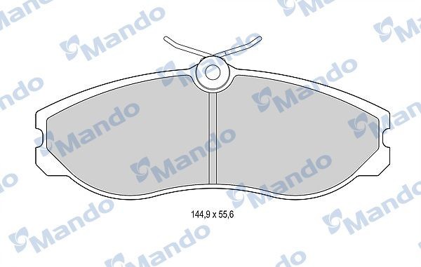 Mando MBF015517: Piduriklotsid Esisild