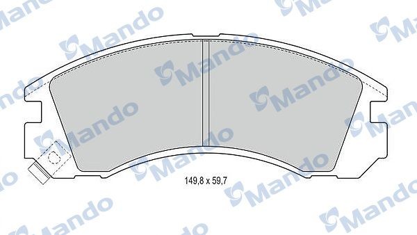 Mando MBF015708: Piduriklotsid Esisild