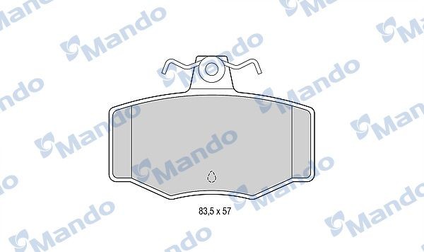 Mando MBF015730: Piduriklotsid Tagasild