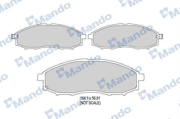 Mando MBF015740: Piduriklotsid Esisild