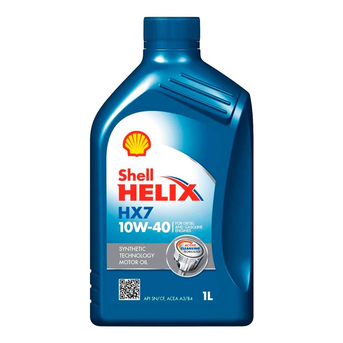 SHELL 550053736: Mootoriõli Helix HX7 10W-40 1l, 10W-40 Helix, HX7