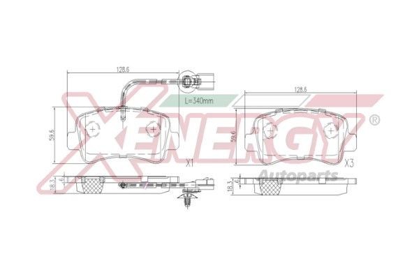 AP XENERGY X41088: Piduriklotsid