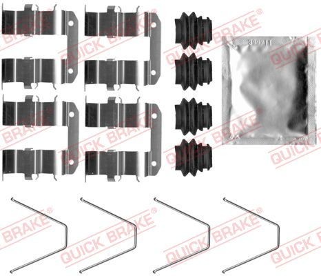 QUICK BRAKE 109-0094: Lisakomplekt, ketaspiduriklotsid