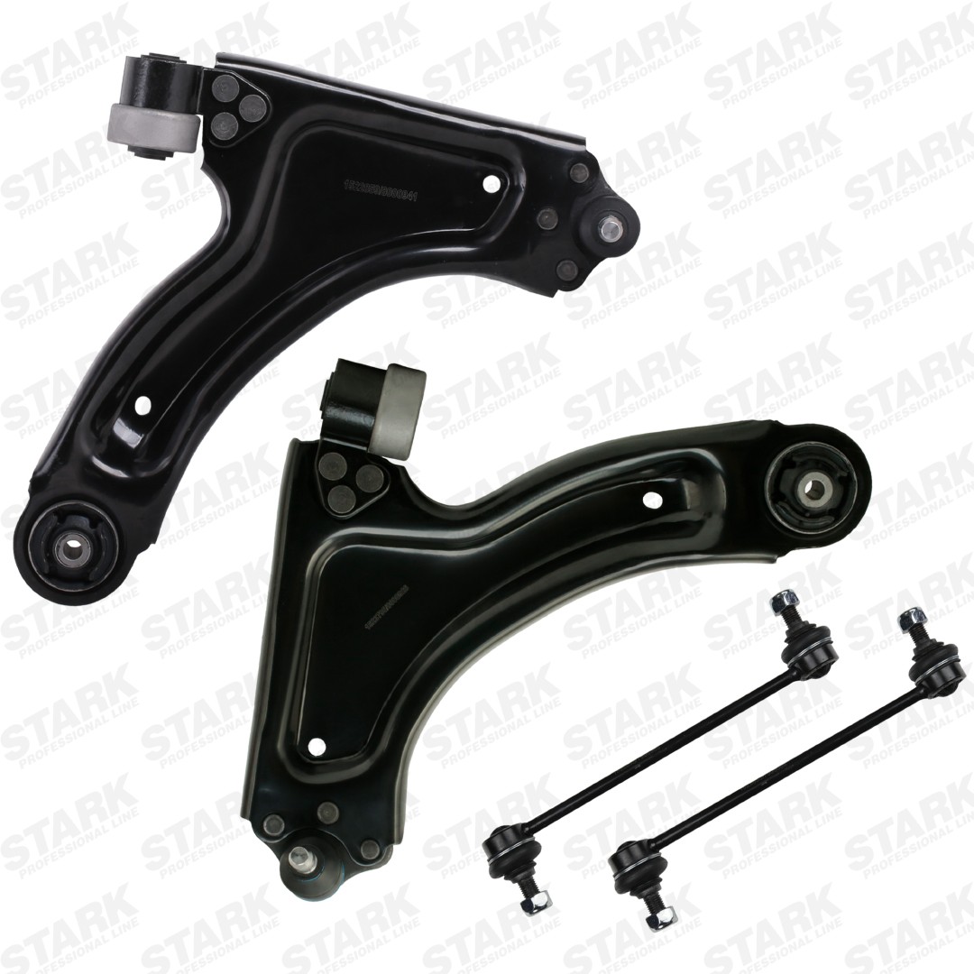 STARK SKSSK-1600220: Reparatieset, wieldraagarm Vooras links, Vooras rechts, Met slotschroefset, Met stuurstang
