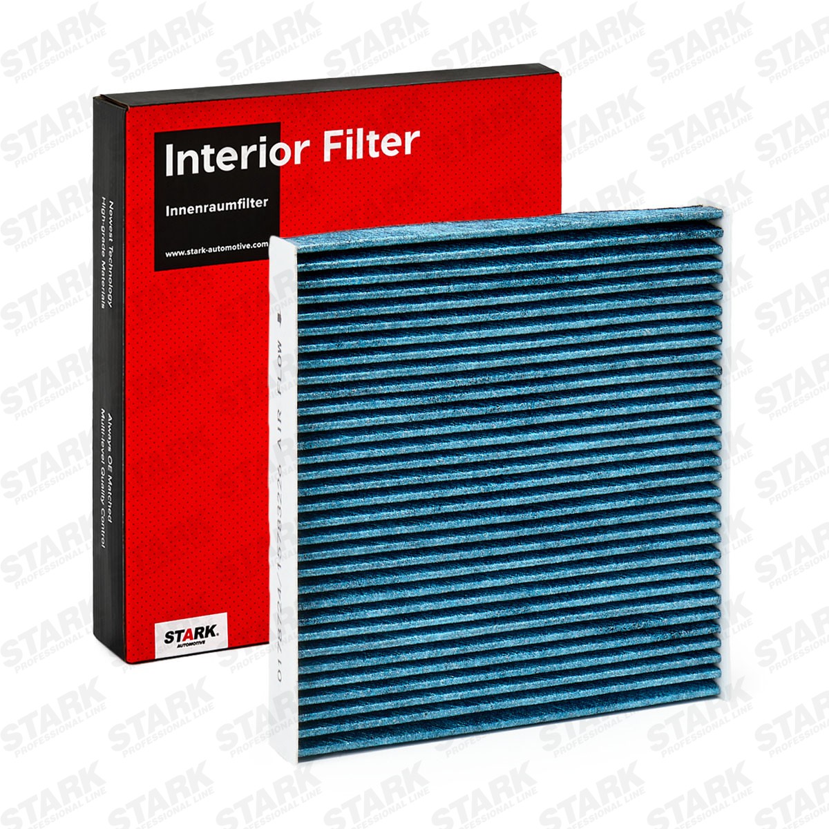 STARK SKIF-0170531: Filtre d'habitacle Filtre à charbon actif avec polyphenol, avec effet antibactérien, Filtre à poussière fine (PM 2.5), avec une activité antifongique, Filtre à charbon actif, Filtre à particules HEPA