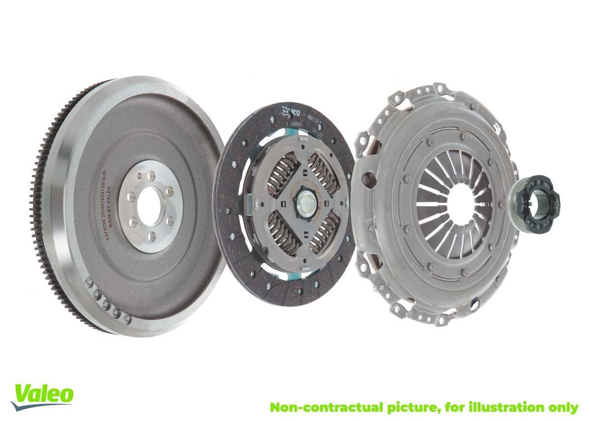 VALEO 835199: Sidurikomplekt KIT4P - CONVERSION KIT with High Efficiency Clutch ühemassiline hooratas, koos survelaagriga