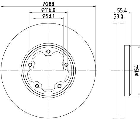 MINTEX MDC2959C: Piduriketas Ø: 288mm, sisemine õhutus, Ø: 288mm, kaetud, ilma rattakeskmeta, ilma rattalaagrita, ilma rattakinnituspoltideta