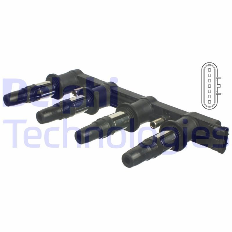 DELPHI CE01841-12B1A: Süütepool 12V, 7-poolsus