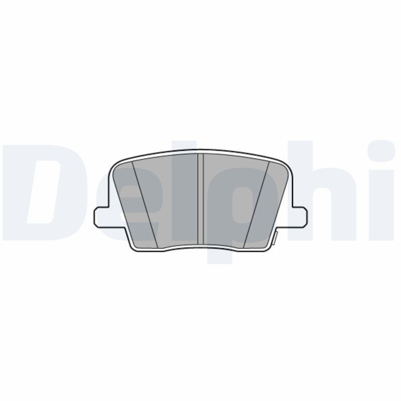 DELPHI LP3581: Plăcuțe de frână fara accesorii, cu tabla anti scartait
