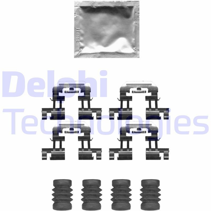DELPHI LX0677: Lisakomplekt, ketaspiduriklotsid