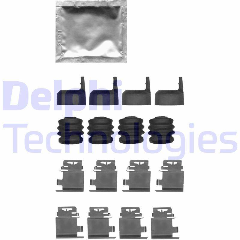DELPHI LX0687: Lisakomplekt, ketaspiduriklotsid