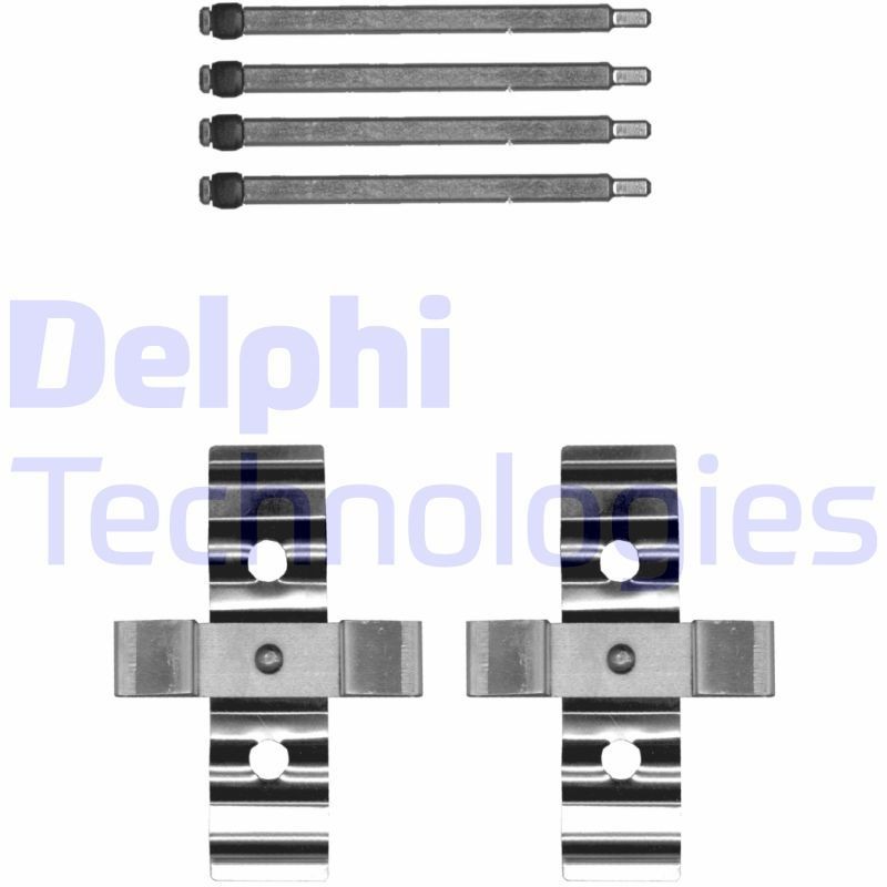 DELPHI LX0702: Lisakomplekt, ketaspiduriklotsid