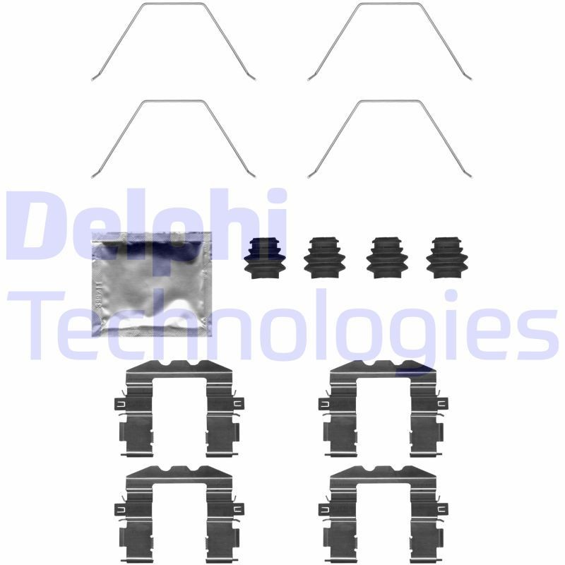 DELPHI LX0705: Lisakomplekt, ketaspiduriklotsid