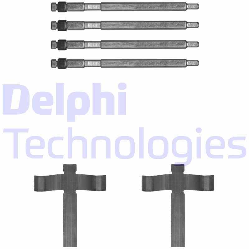 DELPHI LX0707: Lisakomplekt, ketaspiduriklotsid