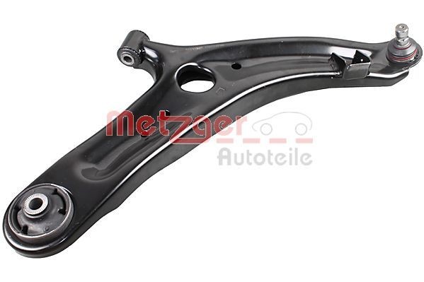 METZGER 58115802: Brat, suspensie roata COMPETENCE KIT Axa fata dreapta, partea de jos, cu articulatie de sarcina/ghidare, cu bucsa de cauciuc