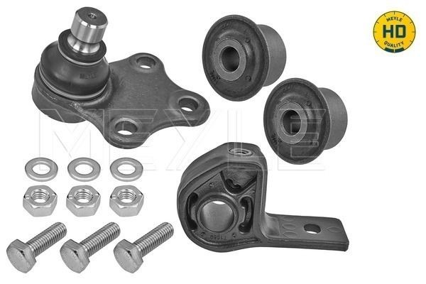 MEYLE 11-16 610 0004/HD: Set reparatie, suspensie MEYLE-HD-KIT: Better solution for you! Axa fata dreapta, Axa fata stanga, cu bucsa de cauciuc, cu articulatie de sarcina/ghidare