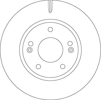 TRW DF6936: Piduriketas Ø: 280mm, õhutusega, Ø: 280mm, värvitud