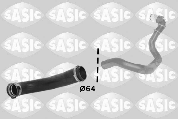 SASIC 3334055: Kompressoriõhuvoolik Kompressoriõhu radiaator, Sissepääs
