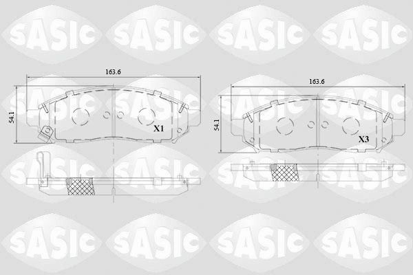 SASIC 6216118: Piduriklotsid Esisild