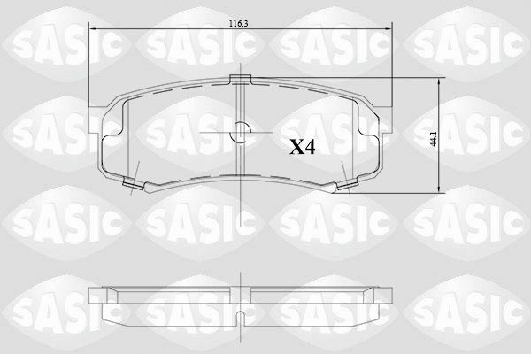 SASIC 6216122: Piduriklotsid Tagasild
