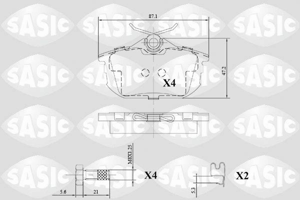 SASIC 6216139: Piduriklotsid Tagasild