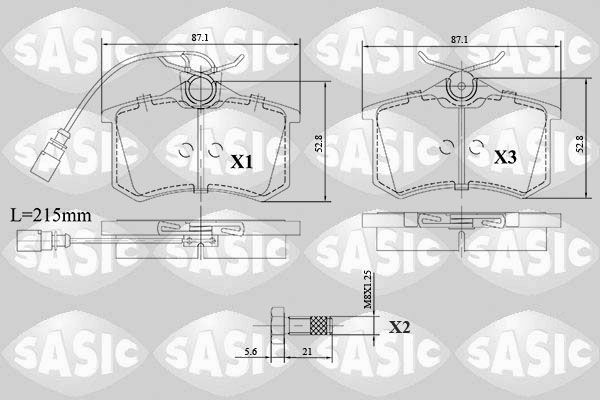 SASIC 6216140: Piduriklotsid Tagasild
