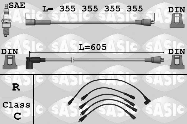 SASIC 9284017: Set cablaj aprinder