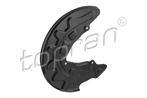 TOPRAN 631 161: Piduriketas COATED Tagasild vasakul, Tagasild paremal, Ø: 249mm, täis, Ø: 249mm, kaetud