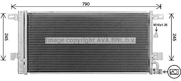 PRASCO AI5439D: Condensatore climatizzatore con essiccatore