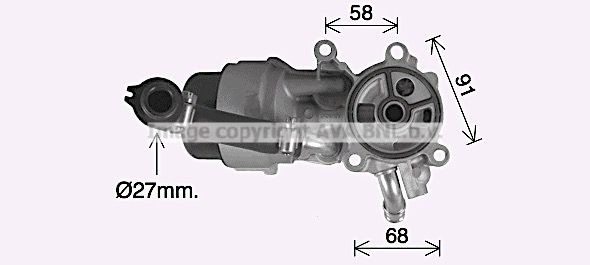 PRASCO CN3307H: Eļļas radiators, Motoreļļa ar filtru