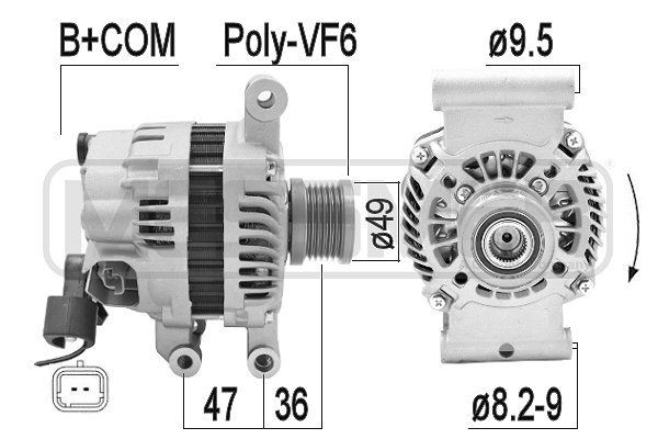 MESSMER 209354A: Generaator 80A