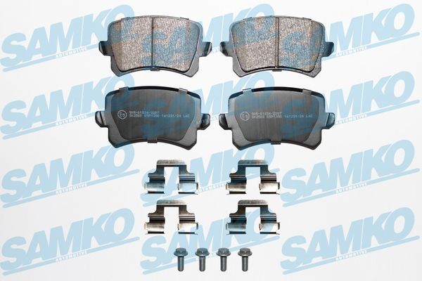 SAMKO 5SP1390K: Piduriklotsid koos lisadega, koos kruvidega