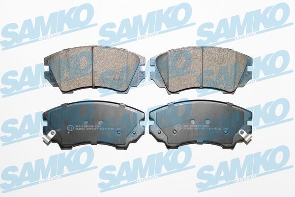 SAMKO 5SP1467: Sada brzdových destiček, kotoučová brzda