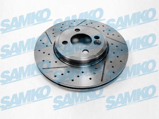 SAMKO B2055V: Disque de frein Ø: 294mm, perforé/ventilé de l'intérieur, Ø: 294mm