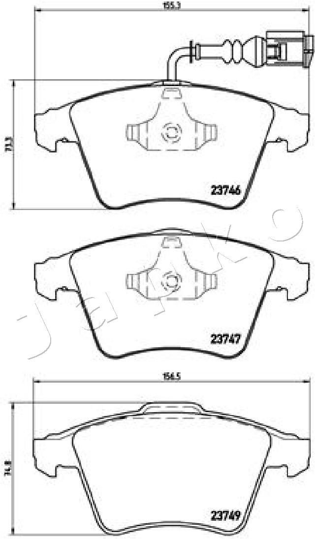 JAPKO 500947: Piduriklotsid