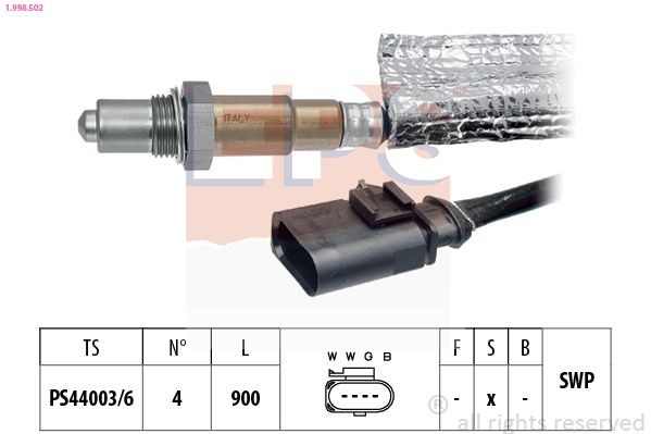 EPS 1.998.502: Lambda andur Made in Italy - OE Equivalent