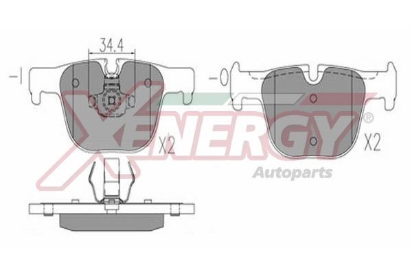 AP XENERGY X41309: Plăcuțe de frână