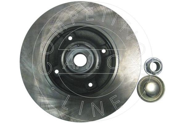 AIC 53797: Disc de frână Calitatea originală AIC Axa spate stanga, Axa spate dreapta, Ř: 249mm, plin, Ř: 249mm, cu senzor ABS, cu piulita, cu capac vaselina