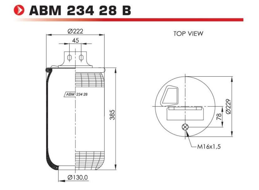 NEOTEC ABM23428B: Burduf, suspensie pneumatică
