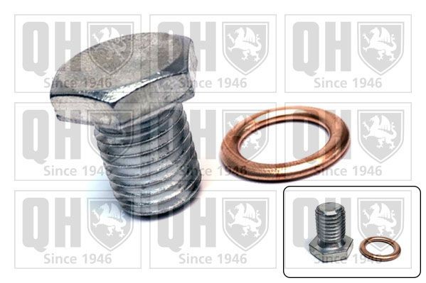 QUINTON HAZELL QOC1038: Surub de golire, baia de ulei M12x1,5, cu inel etansare