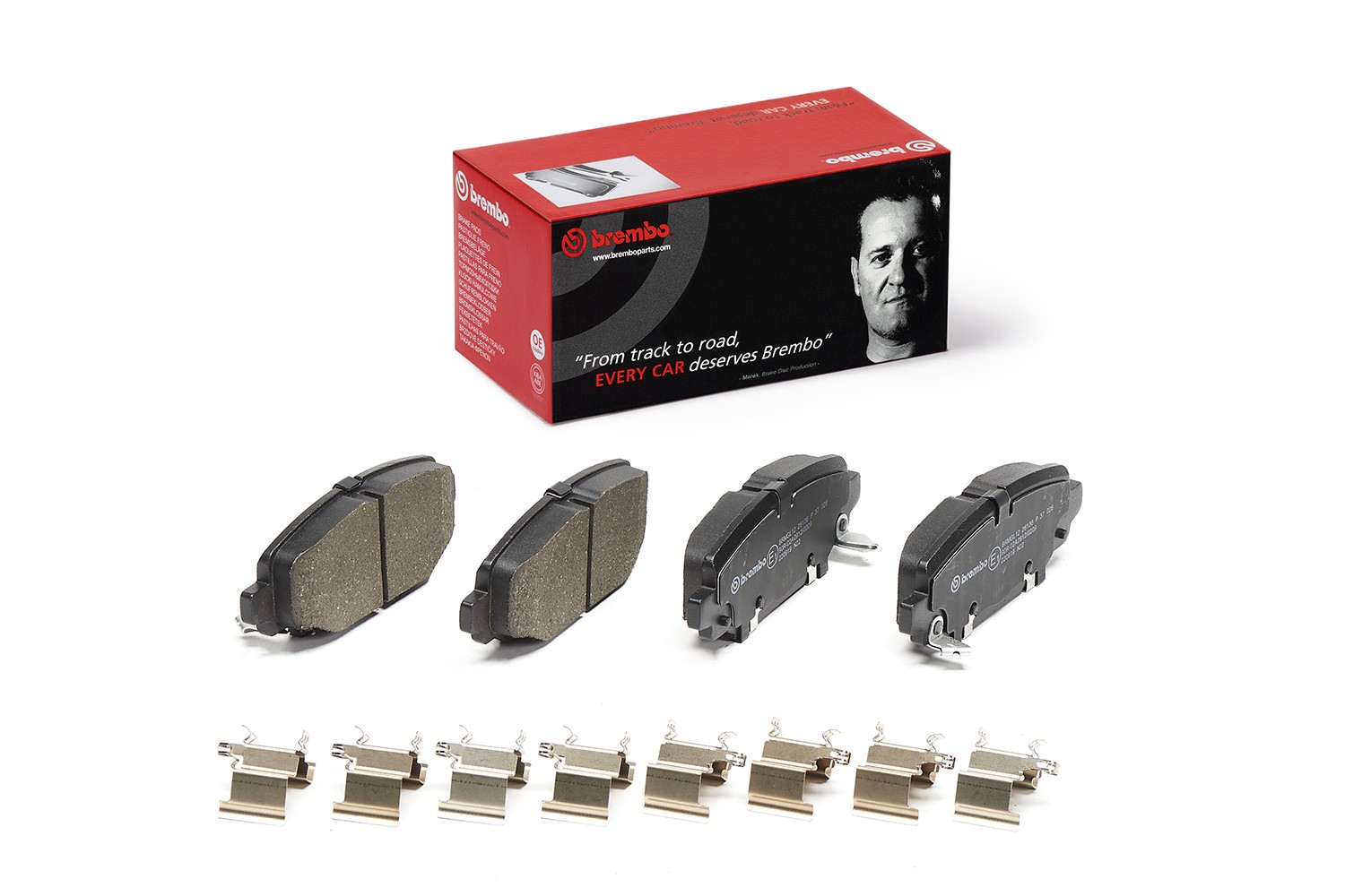 BREMBO P 37 026: Plăcuțe de frână PRIME LINE cu acceasorii, cu clema piston, cu tabla anti scartait