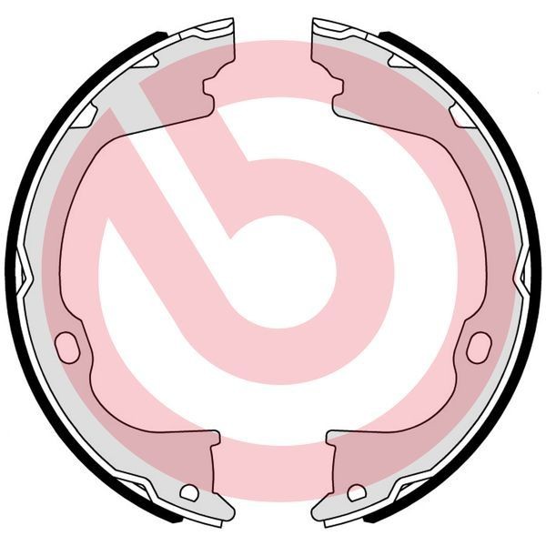 BREMBO S 37 510: Stabdžių trinkelių komplektas, stovėjimo stabdis ESSENTIAL LINE