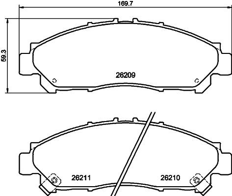 MINTEX MDB3458: Piduriklotsid