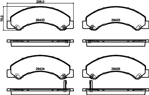 MINTEX MDB4120: Plaquettes de frein avec accessoires