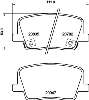 MINTEX MDB4131: Piduriklotsid