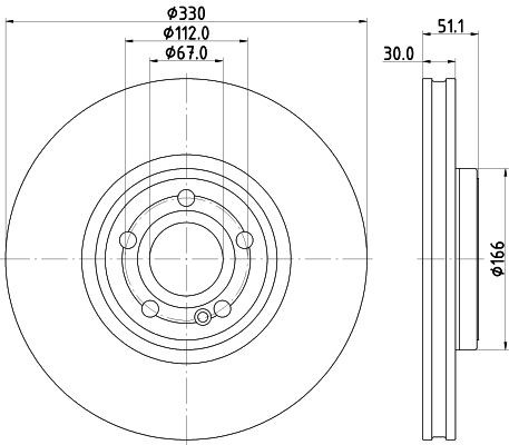 MINTEX MDC2978C: Piduriketas Ø: 330mm, sisemine õhutus, Ø: 330mm, kaetud, ilma rattakeskmeta, ilma rattalaagrita, ilma rattakinnituspoltideta