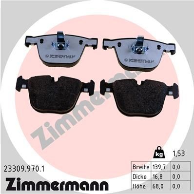ZIMMERMANN 23309.970.1: Piduriklotsid rd:z Foto vastab tarnekomplektile