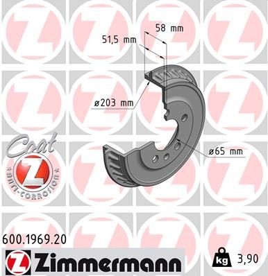 ZIMMERMANN 600.1969.20: Piduritrummel COAT Z 250mm